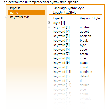 Using actifsource Language Syntax Styles is point-and-klick easy!